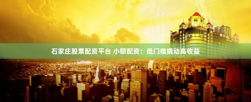 石家庄股票配资平台 小额配资：低门槛撬动高收益